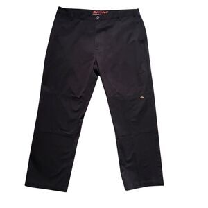 Dickies Double Knee Work Pants Size 40x32*(31.5)‎ Black Twill Blend Easy Care